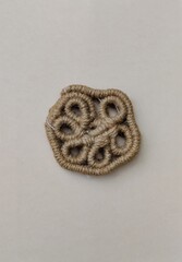 Beautiful texture of jute rope