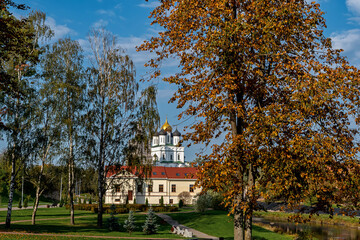 View of the Trinity Cathedral from the Finnish Park, Pskov
