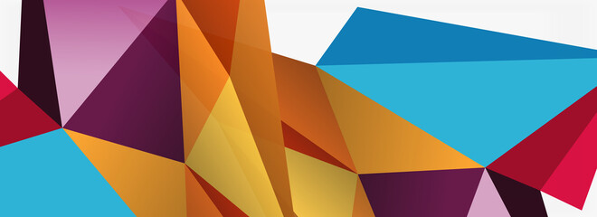 3d mosaic abstract backgrounds, low poly shape geometric design