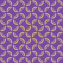 Fototapeta premium Vector seamless pattern texture background with geometric shapes, colored in purple, yellow colors.