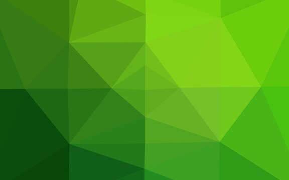 Light Green vector blurry triangle texture.