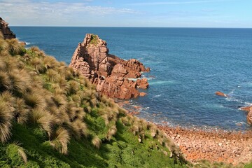 View of Cape Woolamai and Bass Strait, Phillip Island. Australia.