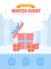 Various events in the cold winter