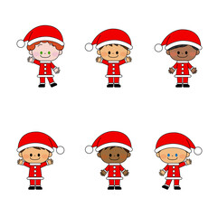 クリスマスコスチュームの子供達 15