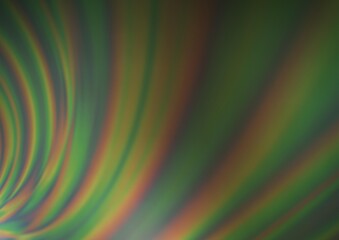 Light Green vector blurred shine abstract template.