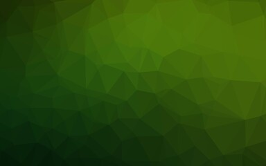 Light Green vector polygon abstract background.