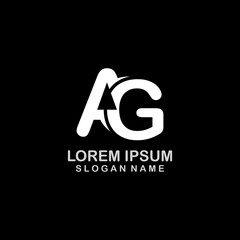 Initial AG, GA Logo Design inspiration creative business template symbol