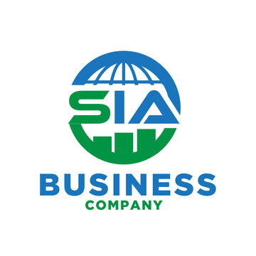 s i a global business logo designs simple modern