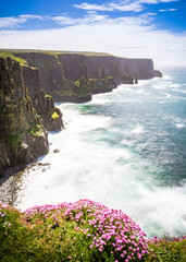 Cliffs of Moher in Irland Meer Ozean Küste Atlantik Klippen Felsen Landschaft Natur / Sea Ocean Coast Atlantic Cliffs Rock Landscape Nature Ireland