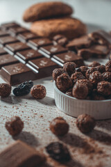 chocolate and coffee beans
