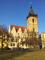 Fototapeta na wymiar Vysehrad fortress in Prague Czech Republic