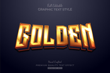 Golden Glow Editable Premium Text Style Effect