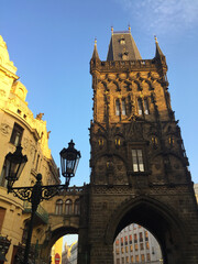 Obraz premium Powder Tower in the Old Town of Prague, Czech Republic