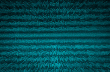 3D abstract greenish blue squares extrude background