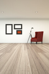 3d rendering interior scene
