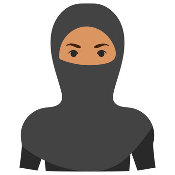 
Arabic woman in paranja, muslim lady
