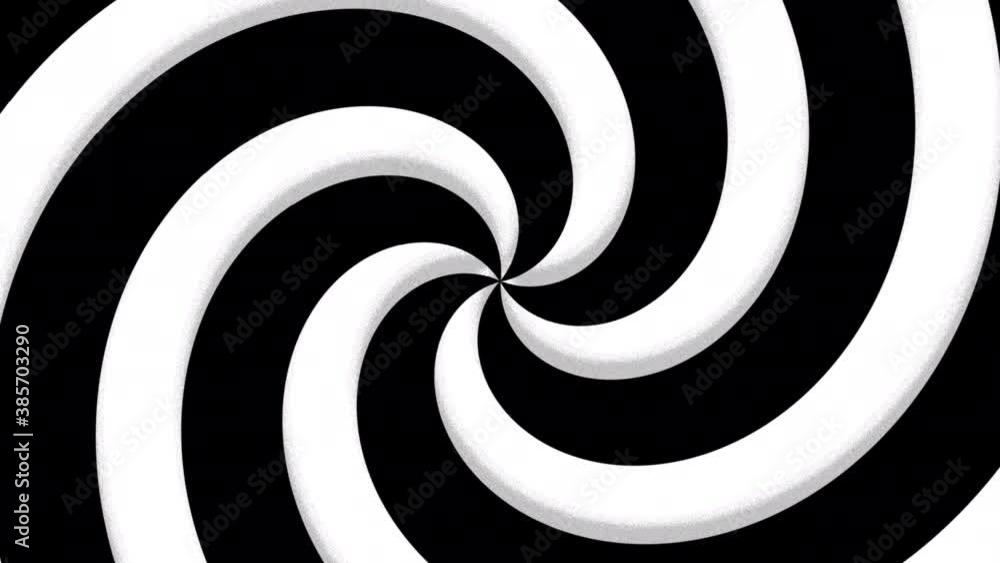 Aufkleber abstract spiral effect background animation.black and white swirl art textured.looped illusion line.