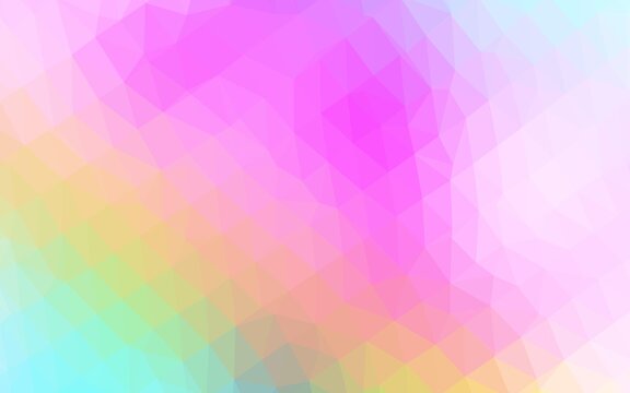 Light Multicolor, Rainbow vector polygonal template. © Dmitry