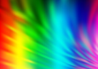 Fototapeta premium Light Multicolor, Rainbow vector abstract blurred pattern.