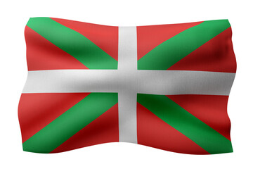 Fototapeta premium 3d Basque Country region flag