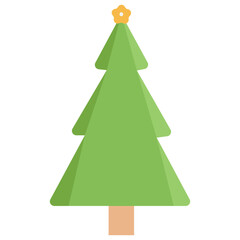 
spruce tree, christmas tree with lights and star
