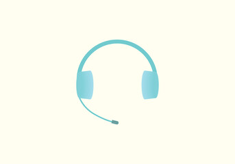 headphones on white background vector design illustration