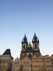 Fototapeta premium The Church of Our Lady before Tyn in Old Town Square Prague Czech Republic