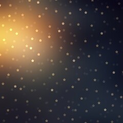 Fototapeta na wymiar Small stars glittering on dark empty background. Black yellow colors pattern.