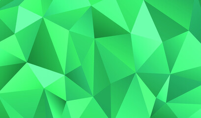 Fototapeta na wymiar Green polygonal background. Vector illustration.
