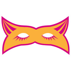 
Feather decorated eye mask 
