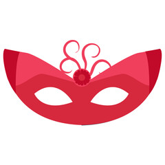 
Feather decorated eye mask 
