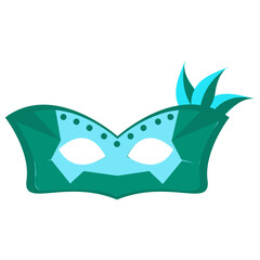 
Feather decorated eye mask 
