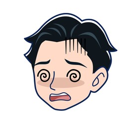 Young man in a blue jacket