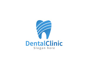 Modern logo  of a Dental clinic, tooth logo template