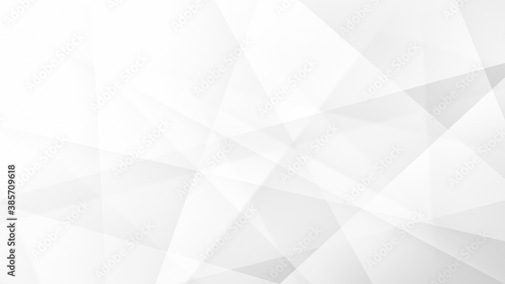Poster transparent light gray lines, layers and geometric shapes on white background. modern abstract backg