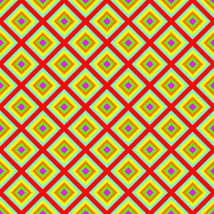 Colorful gradient geometric background. Vector squares illustration. Seamless pattern.