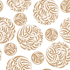 Vector Seamless Pattern wirh Christmas Balls