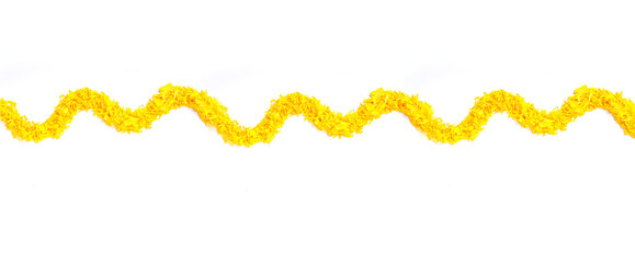 Marigold Flower rangoli Design for Diwali Festival , Indian Festival flower decoration