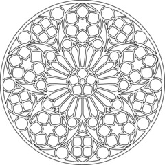 Rose Window, Fig. 19, round 2, square 1, framework