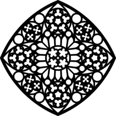 Rose Window, Fig. 19, square 1, round 1