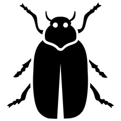 
A insect having legs with depicting  beetle 
