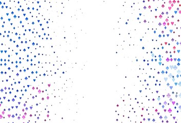 Light Blue, Red vector layout with elements of cards.