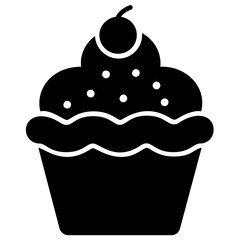 
Bakery item cupcake topped with chocolate
