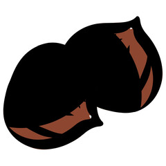 
Hazelnuts, a nutritious nut and healthy for diet 
