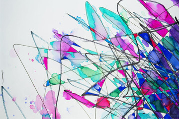 bright abstract background drawn by hand.