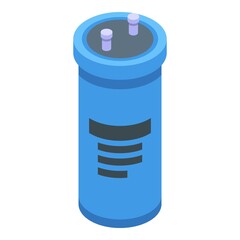 Business capacitor icon. Isometric of business capacitor vector icon for web design isolated on white background