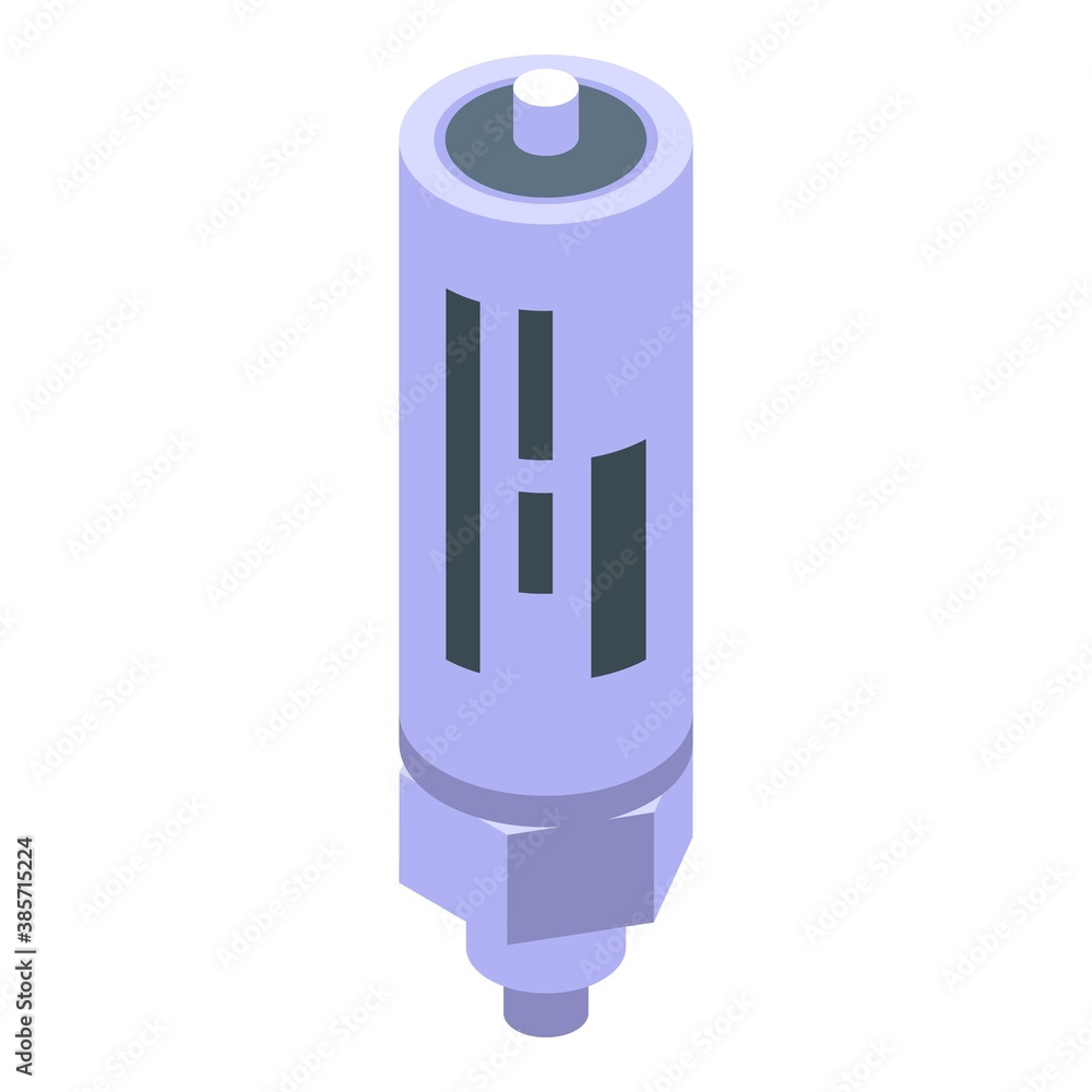 Poster circuit capacitor icon. isometric of circuit capacitor vector icon for web design isolated on white 
