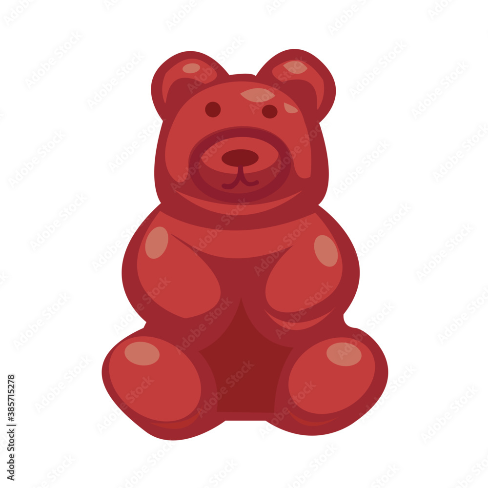 Sticker cute gummy bear candy for small kids snack