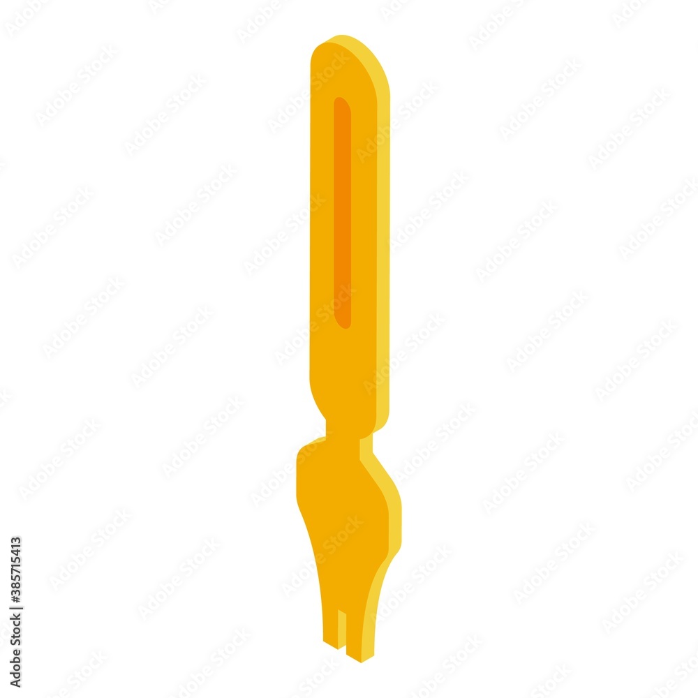 Poster calligraphy nib icon. isometric of calligraphy nib vector icon for web design isolated on white back
