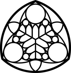 Rose Window, Fig. 19, triangular 1, base, triangular 1